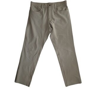 Footjoy Athletic Fit Golf Pants Mens 32 30 Tan Khaki Performance Stretch